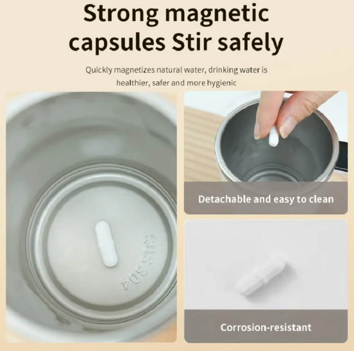 Automatic Self-Stirring Coffee Mug